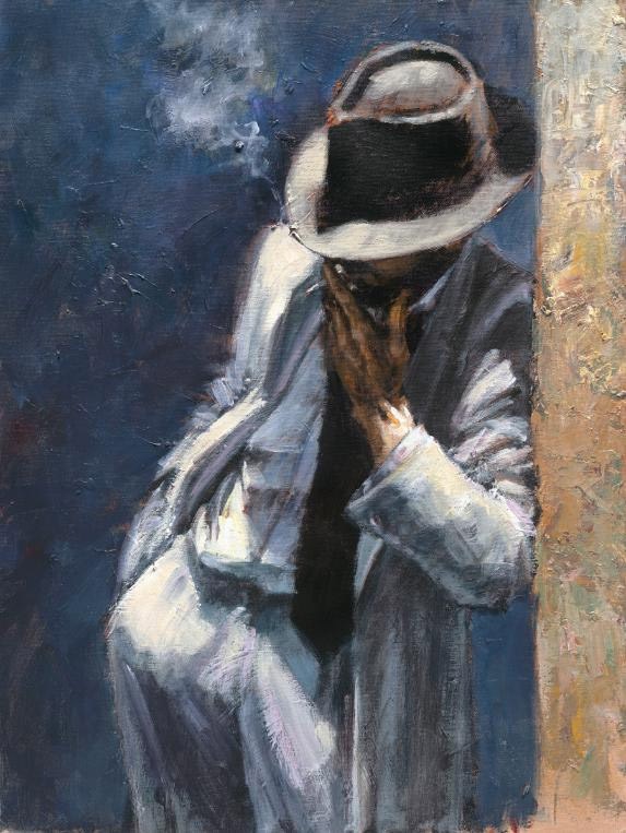 Fabian Perez Man in white suit